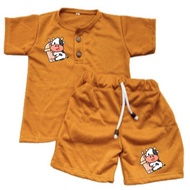 STELAN ANAK KIANO KANCINGAN MOTIF SAPI BOBA UNTUK USIA 1-5 TAHUN