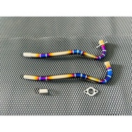 Titanium Fom Thong Neck For Fuled Alpha 110 A 2017 - 2024 Wave 125i Full Stitching Cnc Pat Neck