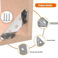 10/20pcs Thickened Stainless Steel Angle Code 90 Degrees Right Angle Fixed Bracket Furniture Connect