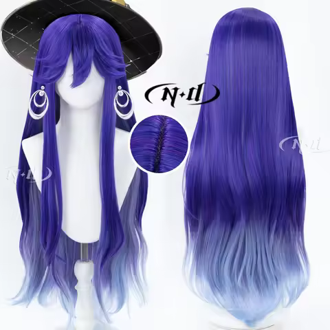 ND Brand Lucilla WuWa Wuthering Waves Cosplay Wigs Hair Hairpiece for Comic-con Cosplayer Halloween 