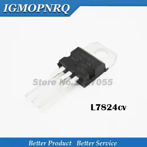 10PCS L7824CV TO220 L7824 TO-220 7824 LM7824 MC7824 Three-terminal voltage regulator stabilivolt 24 