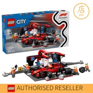 LEGO F1 Pit Stop & Pit Crew with Ferrari Car 60443