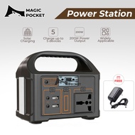 Portable Power Station Multi-functional 150&200W/220V Large Capacity Solar Generator Powerbank