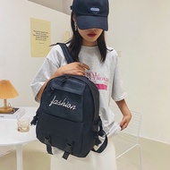 Yvon Korean Fashion Unisex Letter Backpack For School Man Woman Travel Bagpack 6308