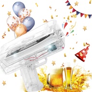 Money Gun(Transparent), Dollar Gun,Make It Rain Money Spray Gun for Birthday Wedding Party, Night Cl