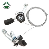 [Whcart] 1 Pair 3x6/3x7 Speed Thumb-tap Bike Shifter Levers Derailleur Parts Argenteo