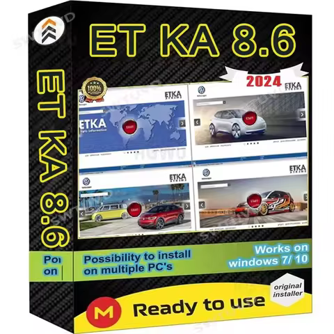 Multi-Languages ETK A 8.6 Group Vehicles Electronic Parts Catalogue For V/W+AU/DI+SE/AT+SKO/DA etka 