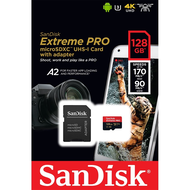 SanDisk Extreme Pro microSDXC 128GB A2 (SDSQXCY-0128G-GN6MA) ความเร็วสูงสุด อ่าน 170MB/s เขียน 90MB/