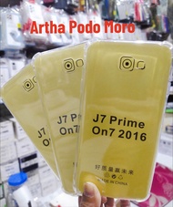 Silicon Bumper anti crak bening anticrak Soft case Samsung J7 Prime (On7 2016) Anti Crack Silikon Ka