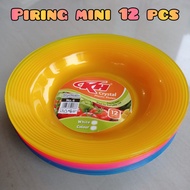 1 Lusin Piring Kecil Tatakan Gelas / Piring Kue Piring Lepek / Piring Plastik Mini