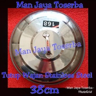 38cm stainless steel wok lid