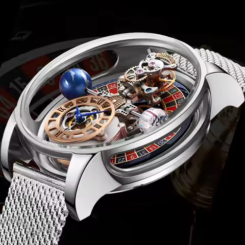 Upgraded Version PINDU Russian Roulette Celestial Series Quartz Watch Men's Astronomical Luxury Watc