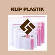 (1 bandel isi 10 pack) | plastik klip kecil | zipper lock transparan | plastik klip ukuran 5x8 6x4 6