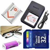 Camera Bag Suitable for Sony DSC-T99DC W350D T110D W570D Camera Battery+Charger+32G Memory Card