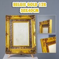 Belgian Gold 12R Wood Carved Photo Frame 30x40cm.