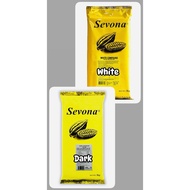 Sevona DARK & WHITE Chocolate Compound 1kg Dark Chocolate White Chocolate