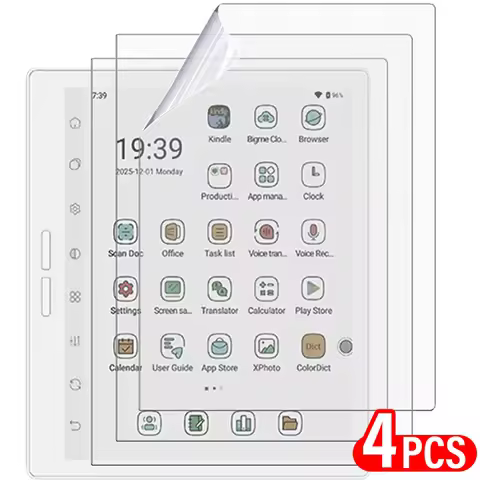 1-4pcs Clear/Matte PET E-reader Protective Films Cover for Bigme Read B7 B7Pro B751 B751C B751CS E-r