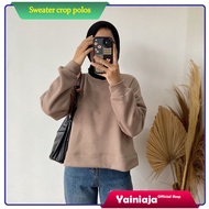 Premium Korean Crop Rib Sweater