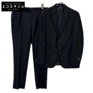 Polo Ralph Lauren 7K32 灰色羊毛全襯裡雙扣西裝外套和褲子套裝，40s 碼 [二手]