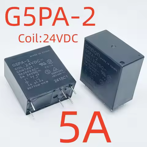 New G5PA-2 12V/24VDC ; G5PA-2-MD 12VDC ; G5PA-28 (-MC) 24VDC (42F2A-5A) Relay 6pins