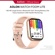 Aolon Foom Lite Smart Watch Men Women Bluetooth Call Full Touch Screen Accurate Oxygen Fitness Monitor (1.83”)