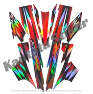 STIKER STRIPING LIS LES BODY MOTOR YAMAHA F1ZR MILENIUM HOLOGRAM STANDAR FULL SET