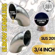 ELBOW STAINLESS SUS 201 3/4" Inch (DIAMETER 19mm)