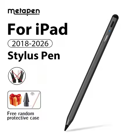 MetaPen A8 Magnetic Stylus Pen for Apple Pencil Palm Rejection for iPad 11 A16 Air 5/6 Pro 11/12.9/1