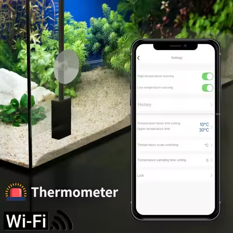 Intelligent fish tank WIFI high-precision fish tank thermometer aquarium tube water temperature mete