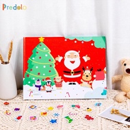 predolo Christmas Sticker Book Montessori Christmas Gifs Scrapbooking Preschool Educational Toy Reus