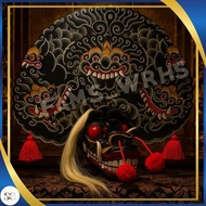 (Buy Now) Barongan Telon Vip Size 22 Full Wood Barongan Caplokan Kayu Tc60