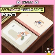 2023 Planner Diary Korean B6 Cute illustration Hardcover Weekly Planner Dated Diary 2023 BUJO Korean Journal Bullet Journal Korean Stationery Oglestore