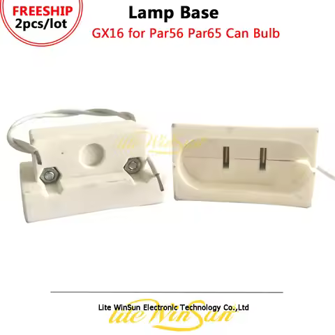 Litewinsune 2/Lot GX16 Lamp Base for Stage Lighting Par56 Can Par64 Lamp Bulb