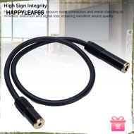 HAPPYLEAF 3.5mm to 6.35mm, Gold Plated Professional Stereo Sound Cable, Anti-Interference Plug and P