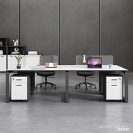 Modern Staff Station Desk Simple Slot 6-Person Combination Table Card Holder Six-Person 2 Four-Offic