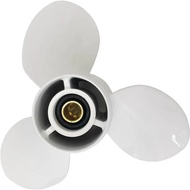 A55E-Premium 3-Blades Outboard Propeller, 63V-45952-00-EL, For Yamaha 9.9HP, 15HP  9 1/4X10-J Replac