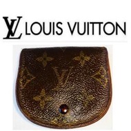 LOUIS VUITTON 半圓形 馬鞍三層 零錢包 LV 馬鞍型 號M61970 錢包$329 1元起標 二手真品