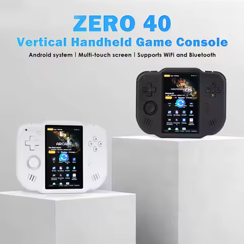 AMPOWN ZERO 40 Handheld Game Console 64 bit Android A133P WiFi 4'' IPS multi touch screen Support Vi