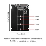 SATA3.0 6Gbps M.2 NGFF SSD To SATA3 Adapter Card M2 NGFF SSD To SATA3.0 External Hard Drive Box Hard