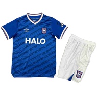 2025-26 Season Ipswich Town F.C. Home Kids Jersey Sets Football Sports Shirt & Shorts Kits For Child
