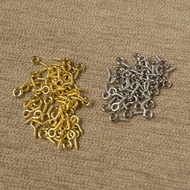 [Sen.feel] (2,000 Items Mass Sales Package) Metal Sheep Eye Nail Screw Circle Question Mark Hook (8m