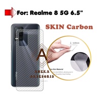 GARSKIN Sticker Carbon Realme 8 5G 6.5" 7 C12 5 Pro 7i C17 11 Pro 7 Pro Gt 2 Pro C33 Q 5 Pro Narzo 5