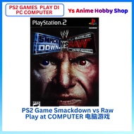 【PS2 GAMES PLAY DI PC 】Playstation 2 Game smackdown vs raw john cena triple h undertaker ps2 games