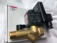 ekapab inter วาล์วเดรนน้ำอัตโนมัติแบบตั้งเวลา auto drain solenoid valve JORC ไฟ220V.ท่อทางเข้า G1/2"
