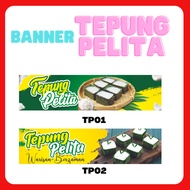 Banner Streamer Bunting Kuih Tepung Pelita