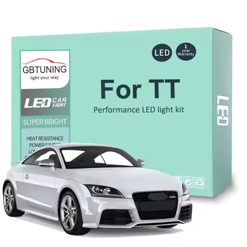 LED Interior Light Bulb Kit For Audi TT TTS 8N 8J 8N3 8N9 8J3 8J9 Coupe Roadster 1999-2014 Car LED R