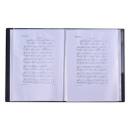 Music Sheet Score File Paper Documents Storage Folder Holder Plastic A4 Size 40 Package Pockets