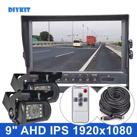 1920x1080 9inch AHD IPS Rear View Car Monitor IP68 Waterproof Starlight AHD Rear View Camera for Car