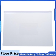 White Clear Size A5 Paper Slider Zip Closure Folders Files Bags 20 Pcs