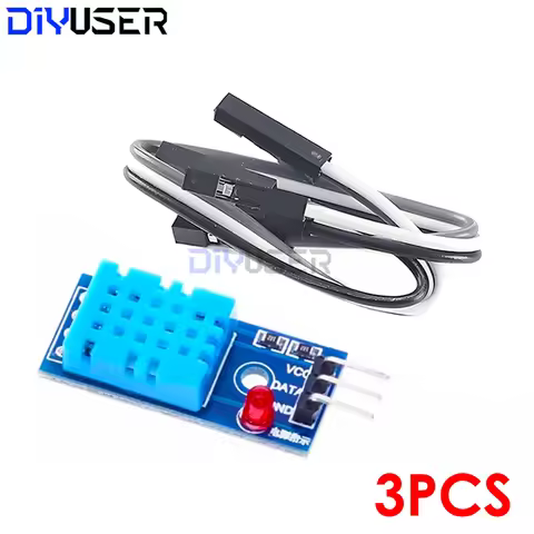 3PCS DHT11 Temperature Humidity Sensor Module Digital for Arduino ESP32 ESP8266 Raspberry Pi DIY